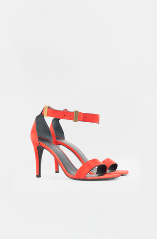 Celine Suede Ankle Strap Sandal