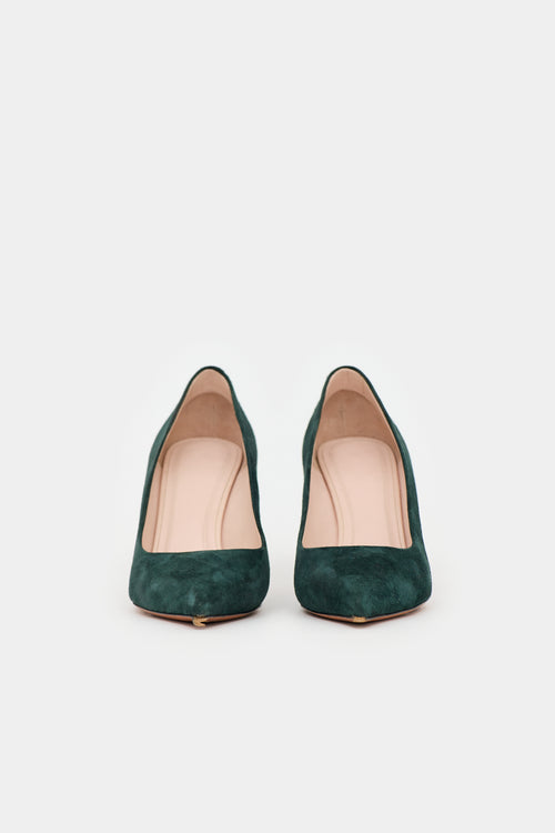 Celine Suede Pointed Toe Pump