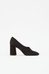 Celine Suede Rounded Toe Pump