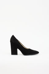 Celine Suede Block Heel Pump