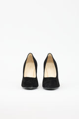 Celine Suede Block Heel Pump