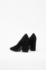 Celine Suede Block Heel Pump
