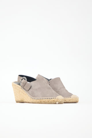 Celine Suede Espadrille Sandal