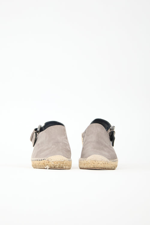 Celine Suede Espadrille Sandal