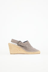 Celine Suede Espadrille Wedge