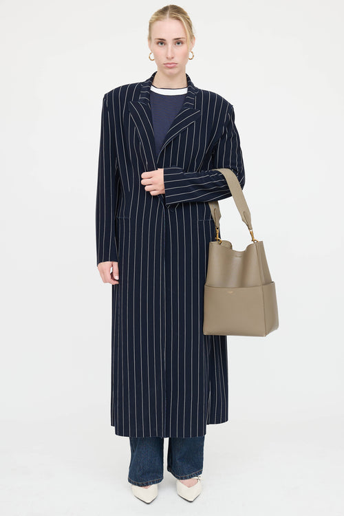 Celine 2024 Sangle Grained Bucket Bag