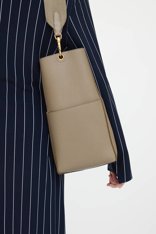 Celine 2023 Sangle Grained Bucket Bag