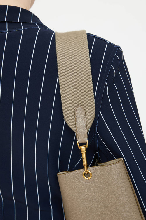 Celine 2025 Sangle Grained Bucket Bag