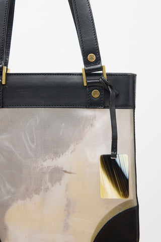 Celine Tinted Vinyl & Leather Bag