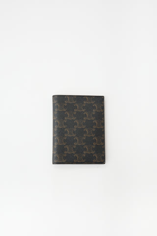 Celine Triomphe Canvas Passport Cover