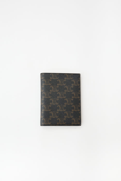 Celine Triomphe Canvas Passport Cover