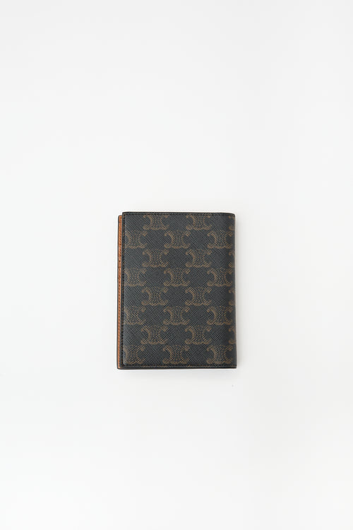 Celine Triomphe Canvas Passport Cover