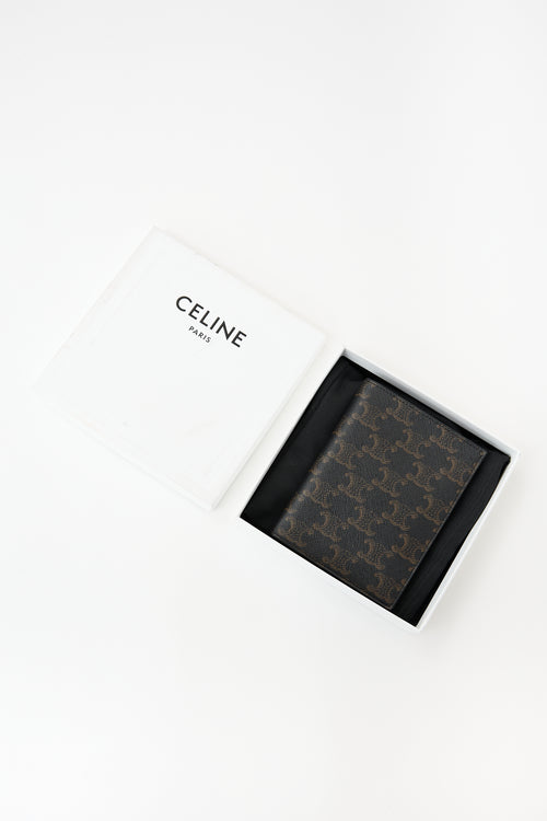 Celine Triomphe Canvas Passport Cover