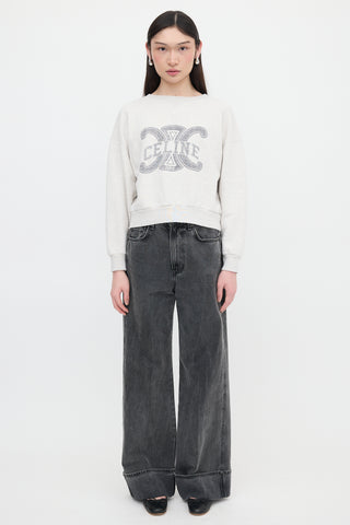Celine Triomphe Logo Sweatshirt