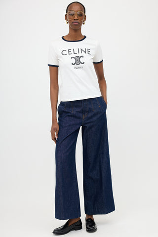 Celine Triomphe Logo T-Shirt