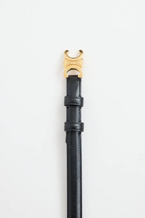 Celine Teen Triomphe Buckle Belt