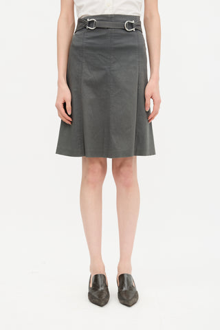 Celine Vintage Belted Skirt