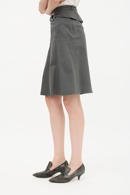 Celine Vintage Belted Skirt