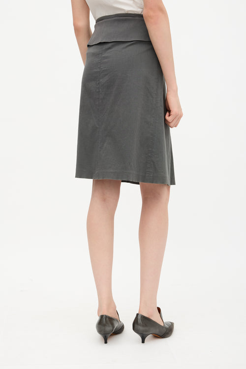 Celine Vintage Belted Skirt