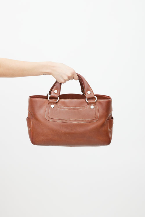 Celine Vintage Brown Leather Boogie Bag