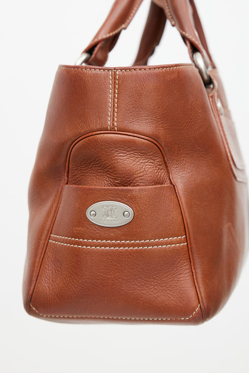 Celine Vintage Brown Leather Boogie Bag