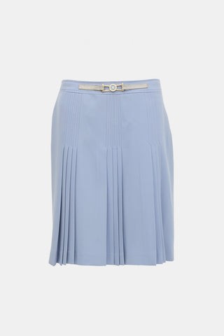 Celine Vintage Pleated Midi Skirt