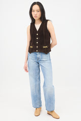 Celine Vintage Suede Vest