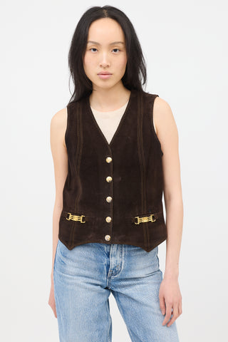 Celine Vintage Suede Vest