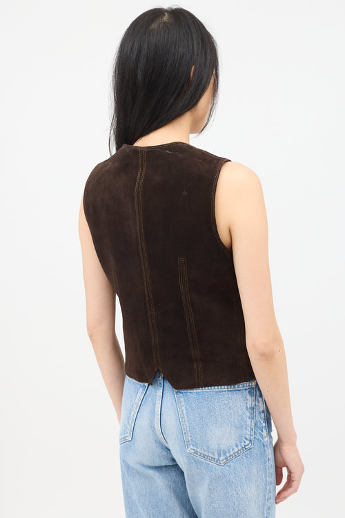 Celine Vintage Suede Vest