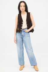 Celine Vintage Suede Vest