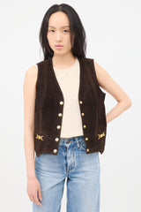 Celine Vintage Suede Vest