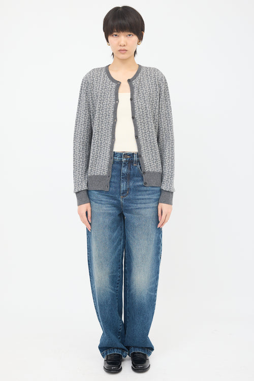 Celine Vintage Triomphe Cardigan