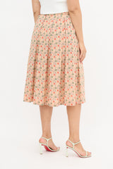 Celine Vintage Wool Floral Skirt