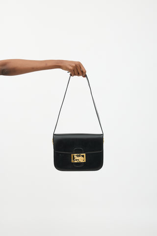 Celine Vintage Leather Carriage Box Bag