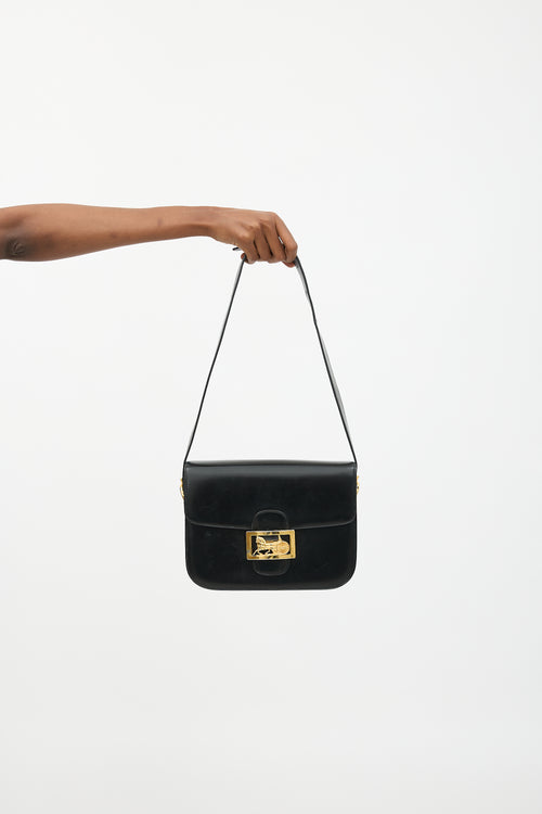 Celine Vintage Leather Carriage Box Bag