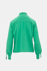 Celine Vintage Silk Tie Collar Blouse