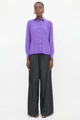 Celine Vintage Silk Triomphe Blouse
