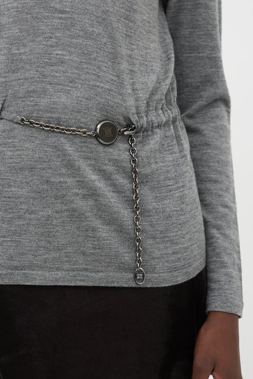 Celine Vintage Wool Triomphe Sweater