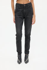 Celine Washed Black Slim Leg Jeans