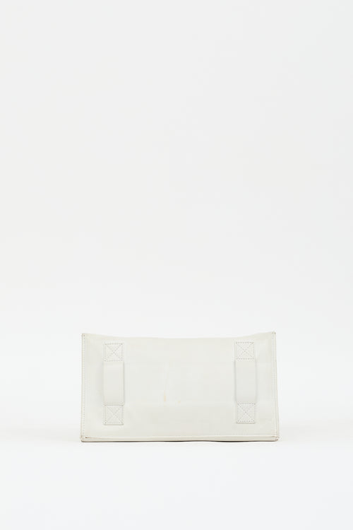 Celine 2014 White Leather Bum Bag