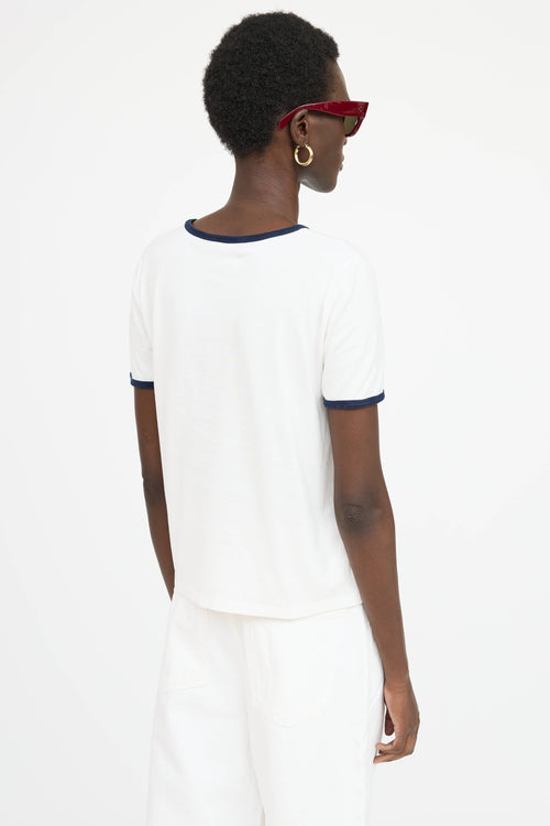 Celine Logo Ringer T-Shirt