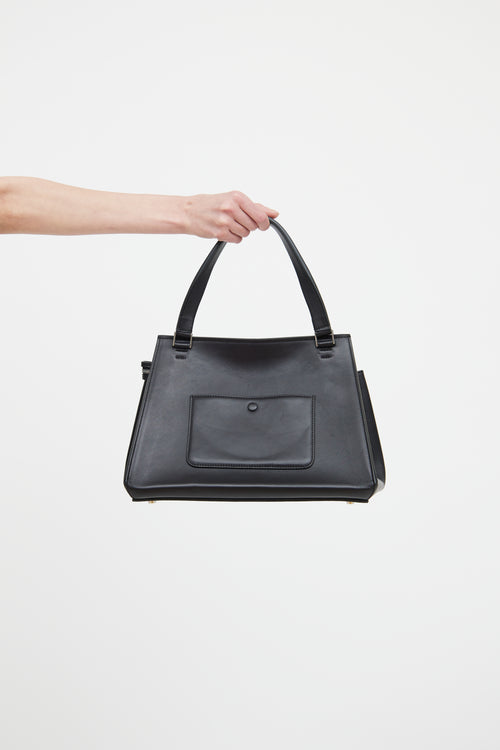 Celine Black & White Leather Edge Bag