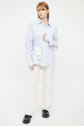 Celine White St Tropez Phone Sling Pouch