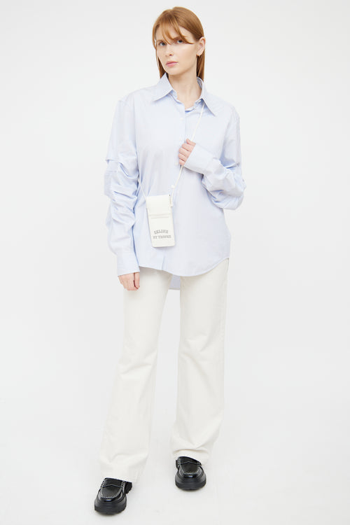 Celine White St Tropez Phone Sling Pouch