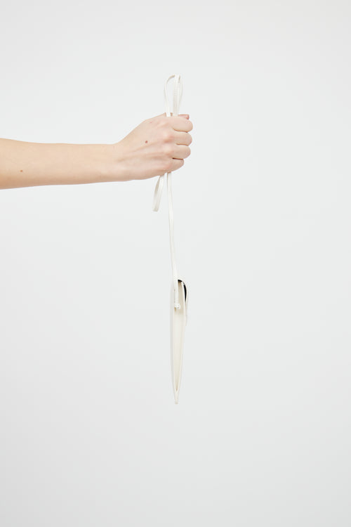 Celine White St Tropez Phone Sling Pouch