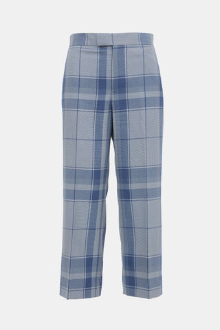 Celine Wool Check Trouser