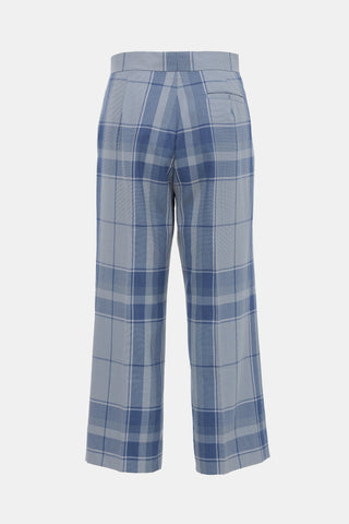 Celine Wool Check Trouser