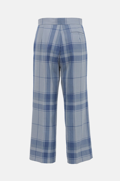 Celine Wool Check Trouser
