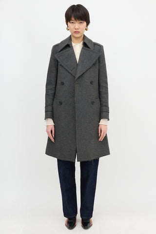 Celine Wool Double Breasted Coat