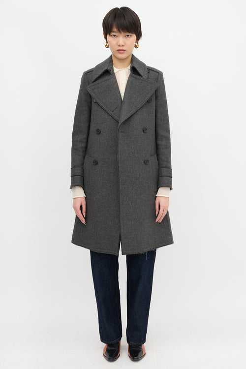 Celine Wool Double Breasted Coat